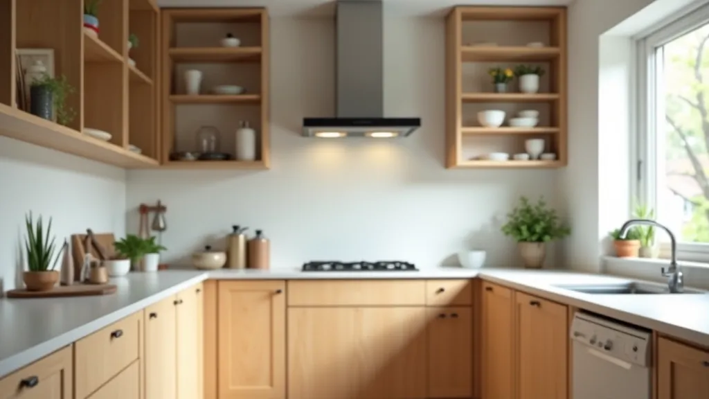 Kitchen with functional storage and clear counter space