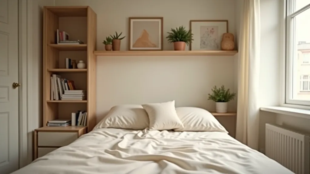 Beautifully organized and decluttered home interior with clean shelving and minimalist design